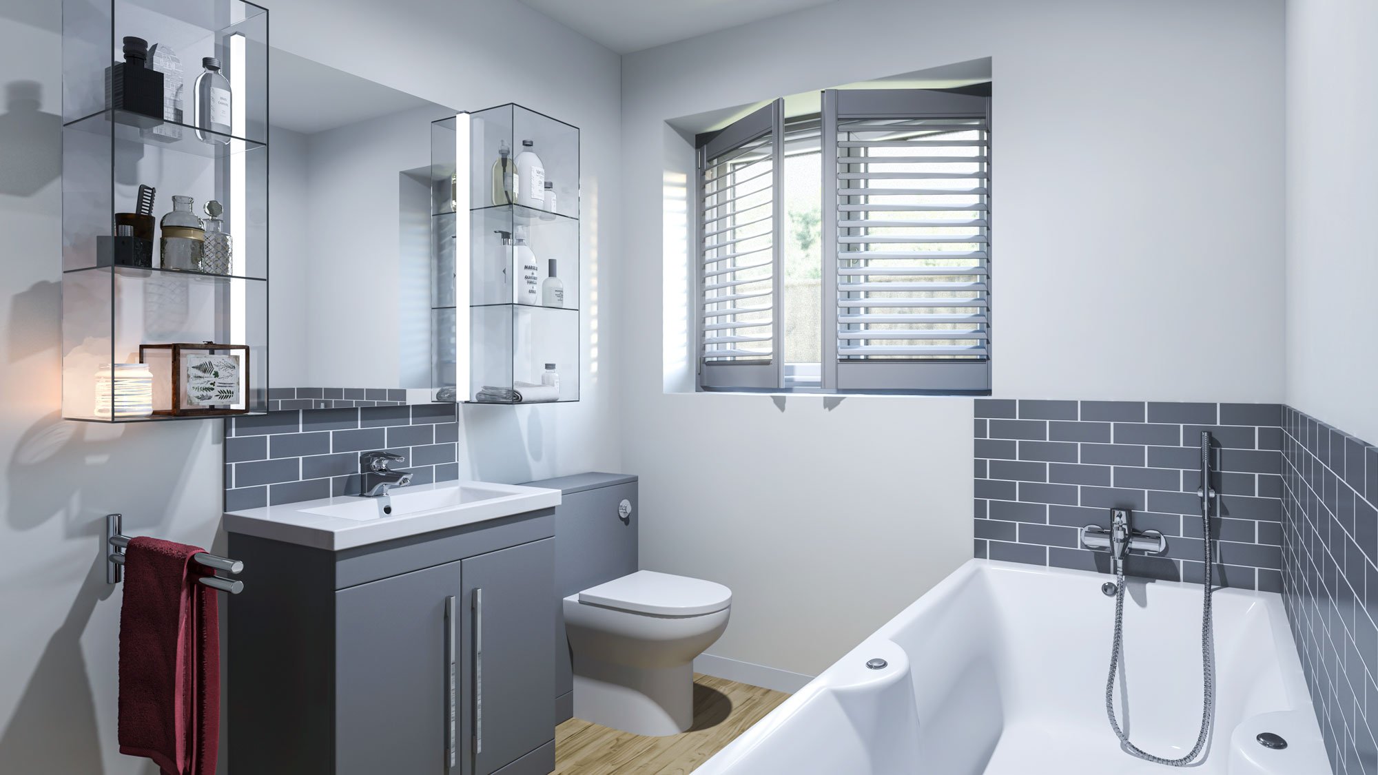 Evergreen Shutters Bathroom